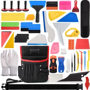 NEWISHTOOL Outil d'enveloppe en vinyle Kit d'application de film teinté pour fenêtre comprend également un emballage...-