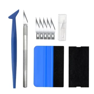 Kit d'outils film d'emballage de voiture vinyle application teinte de fenêtre installation raclette-