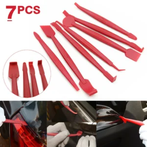 7 pièces/ensemble voiture vinyle autocollant film raclette grattoir outils kit film collage-